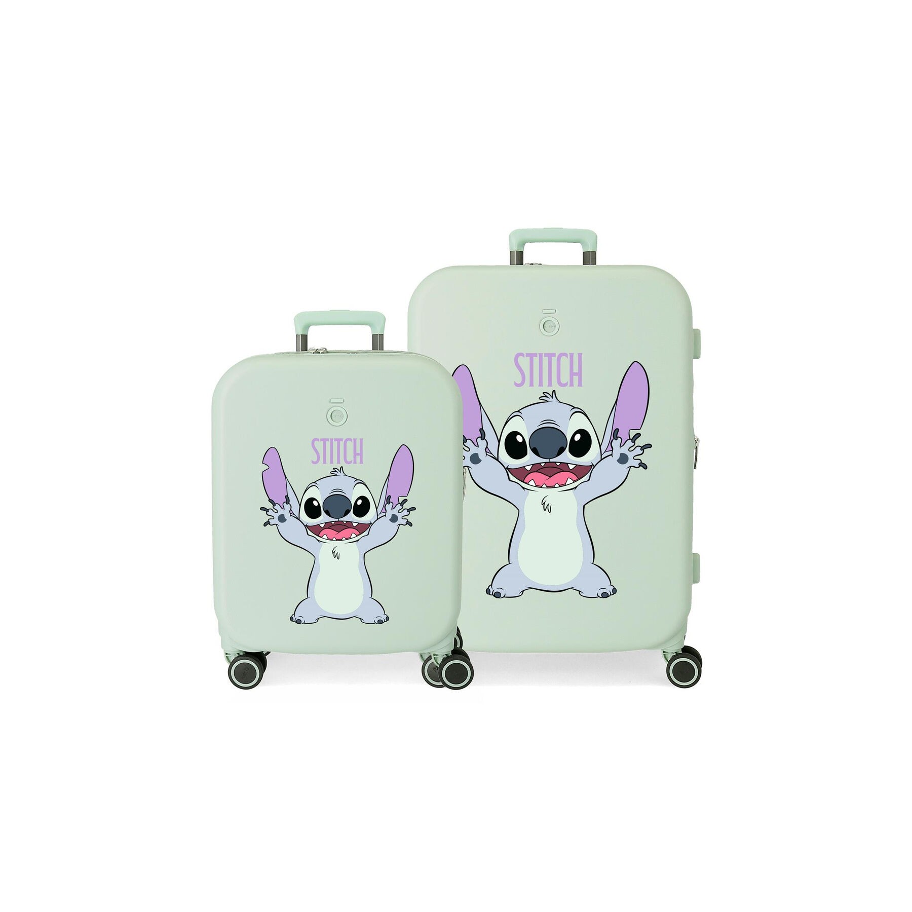 Set 2 maletas trolley ABS Playful Stitch Disney 55-70cm