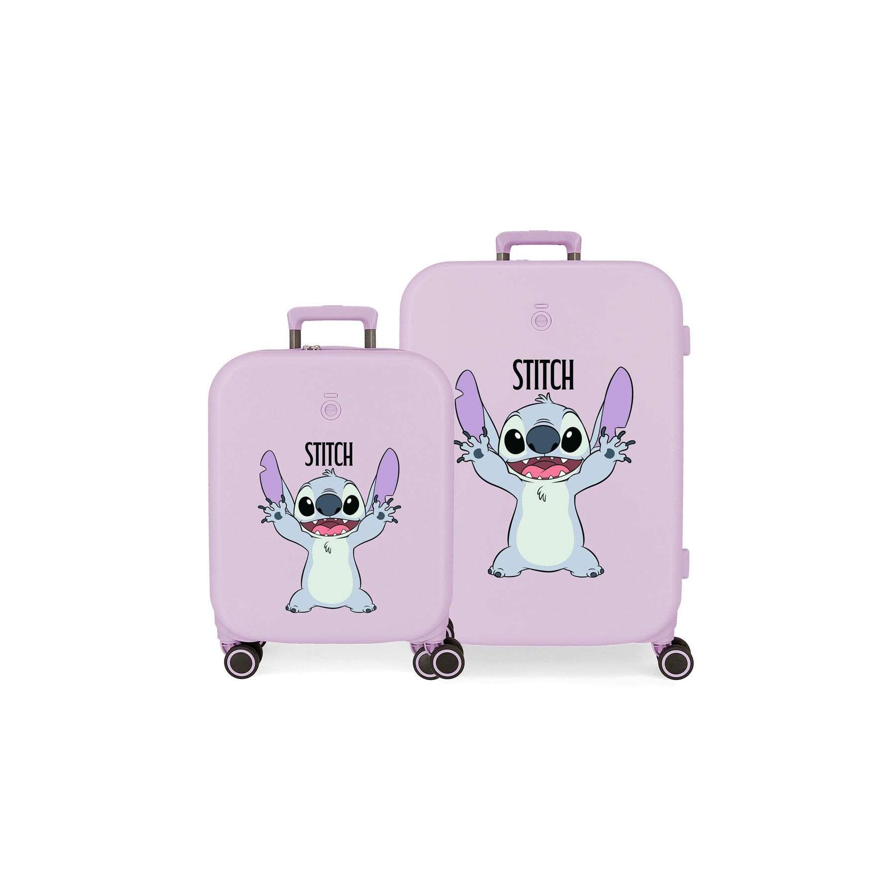 Set 2 maletas trolley ABS Playful Stitch Disney 55-70cm