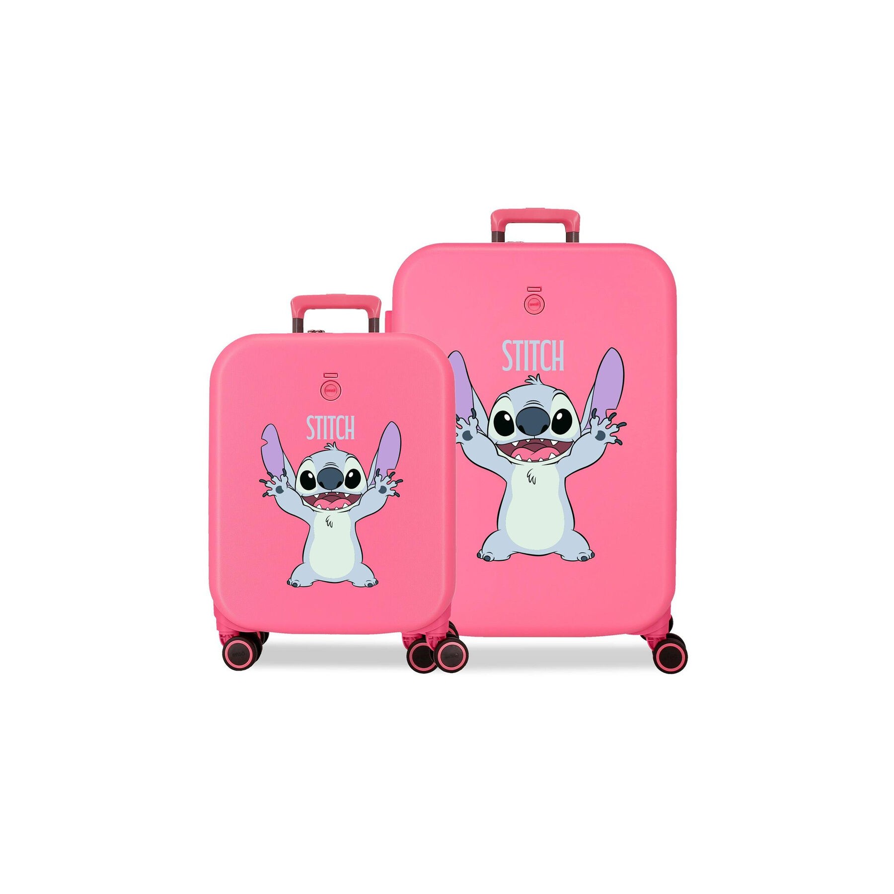 Set 2 maletas trolley ABS Playful Stitch Disney 55-70cm