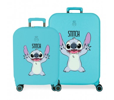 Set 2 maletas trolley ABS Playful Stitch Disney 55-70cm