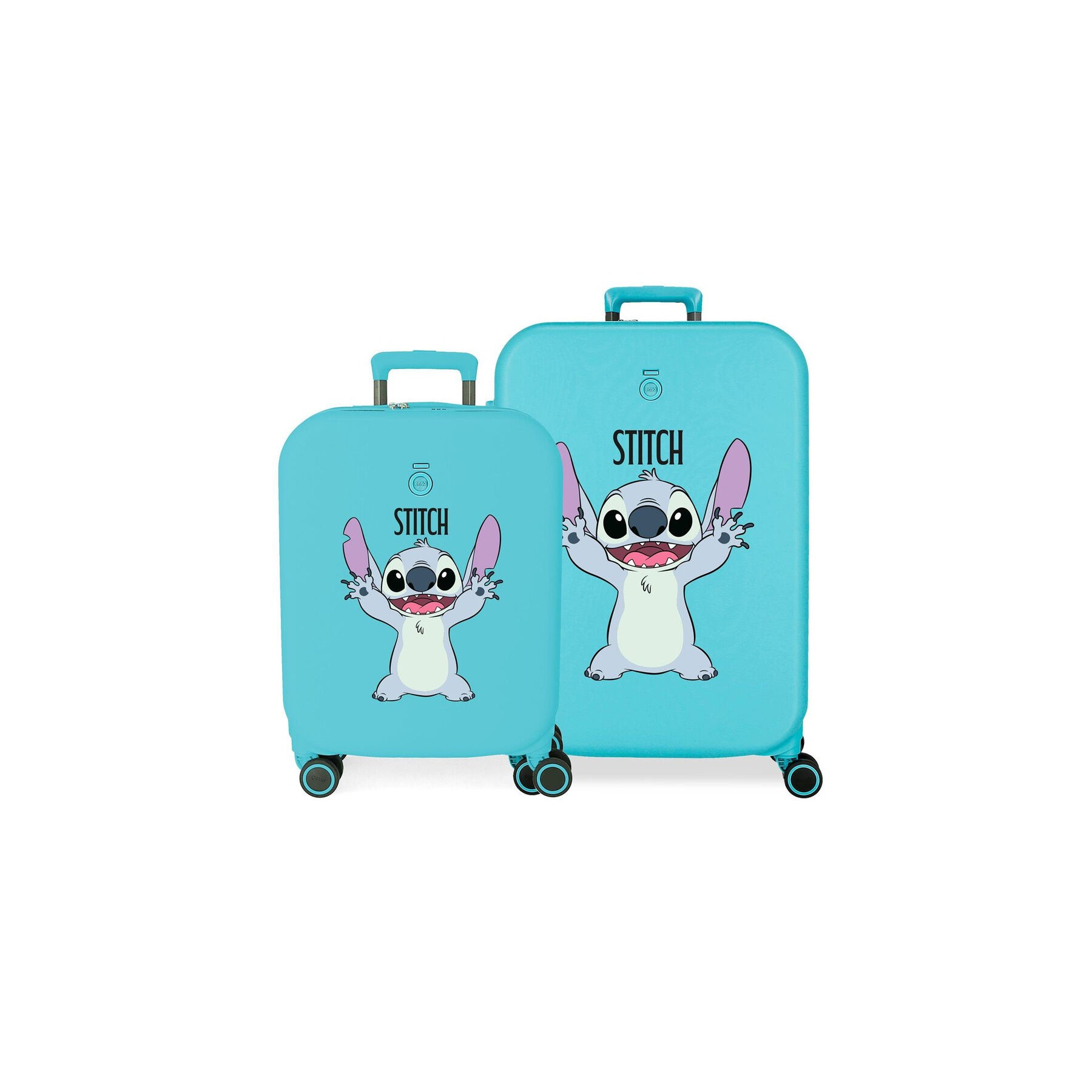 Set 2 maletas trolley ABS Playful Stitch Disney 55-70cm