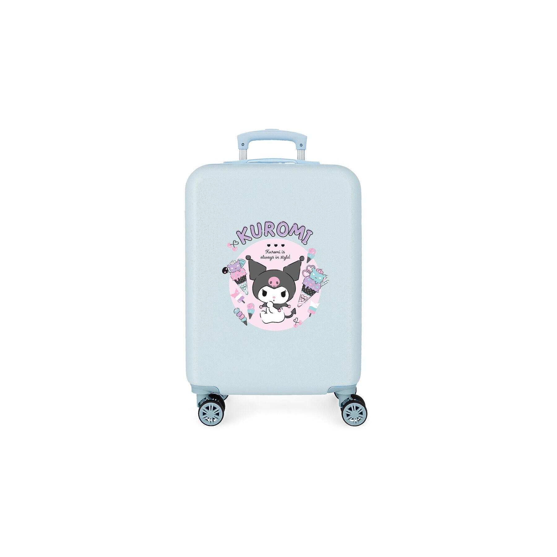 Maleta trolley ABS Always In Style Kuromi Hello Kitty 55cm