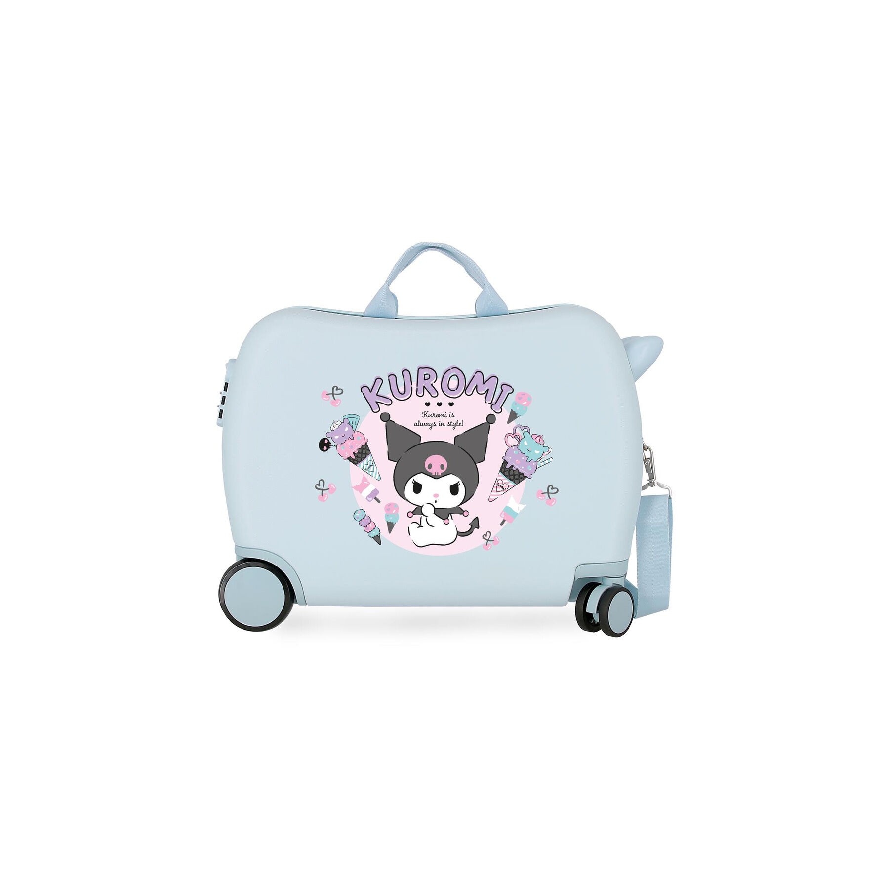 Maleta trolley ABS Always In Style Kuromi Hello Kitty 50cm