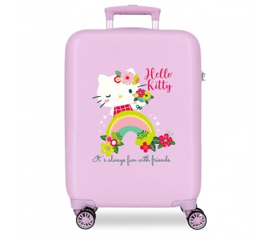 Maleta trolley ABS Always Fun With Friends Hello Kitty 55cm