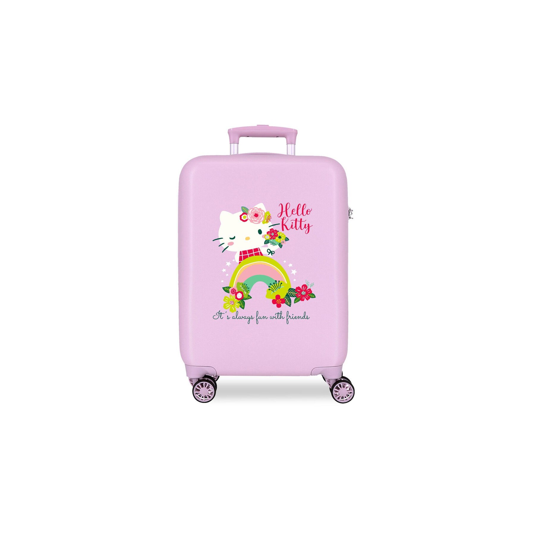 Maleta trolley ABS Always Fun With Friends Hello Kitty 55cm