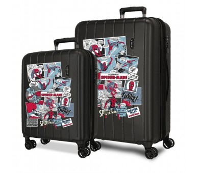 Set 2 maletas trolley ABS Comic Spiderman Marvel 55/65cm