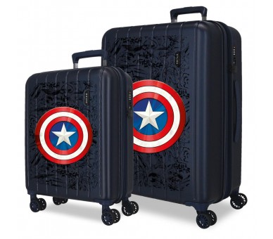 Set 2 maletas trolley ABS Hero Capitan America Marvel 55/65cm