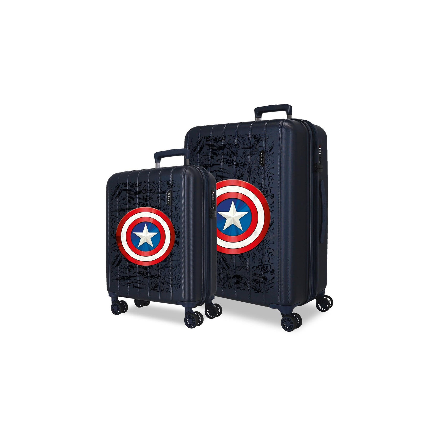 Set 2 maletas trolley ABS Hero Capitan America Marvel 55/65cm