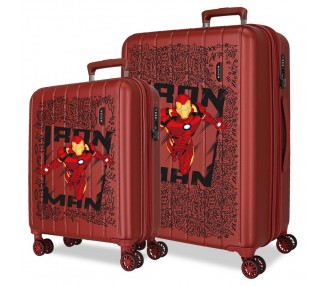 Set 2 maletas trolley ABS Hero Iron Man Marvel 55/65cm