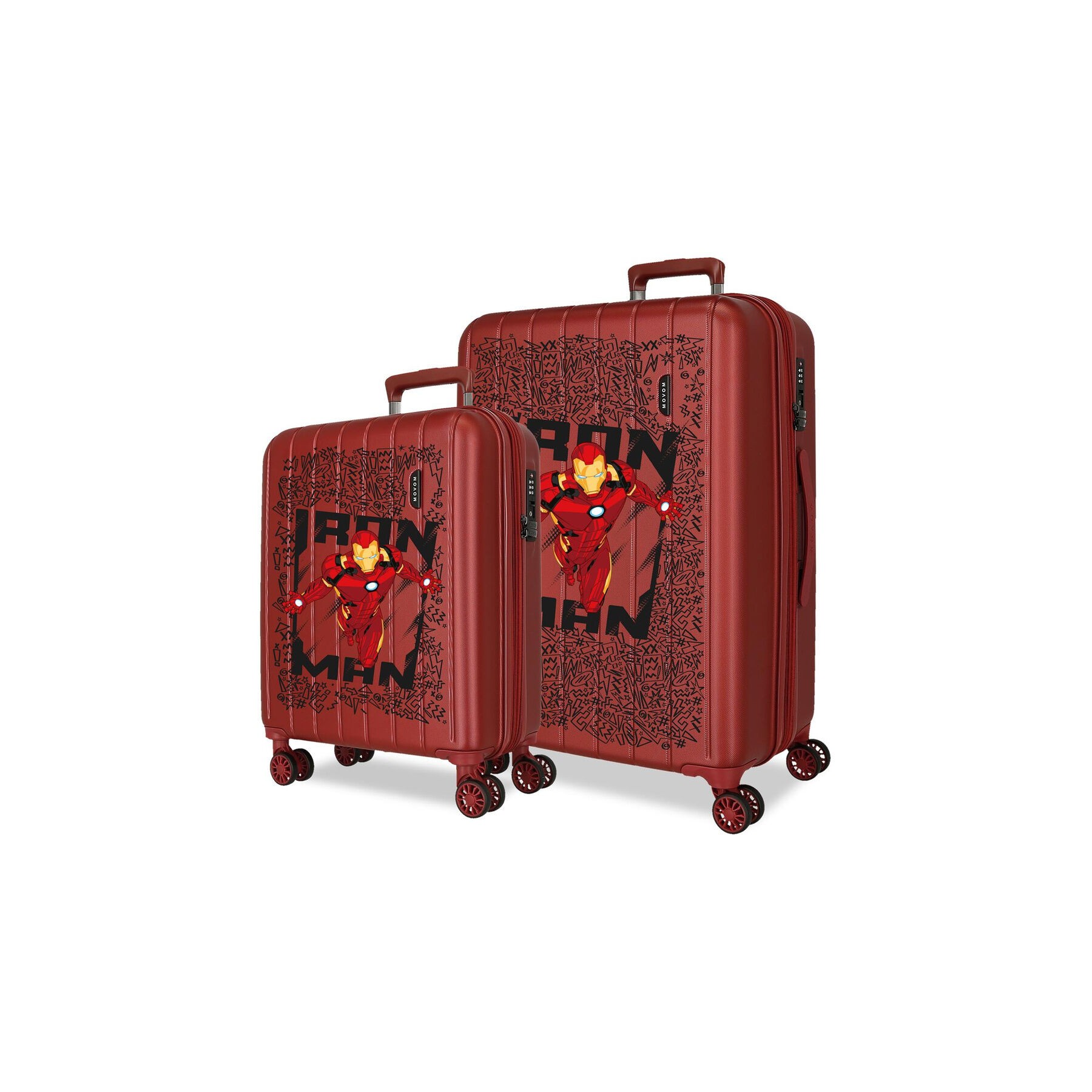 Set 2 maletas trolley ABS Hero Iron Man Marvel 55/65cm