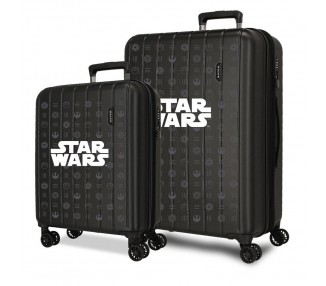 Set 2 maletas trolley ABS Black Star Wars 55/65cm