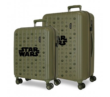 Set 2 maletas trolley ABS Green Star Wars 55/65cm