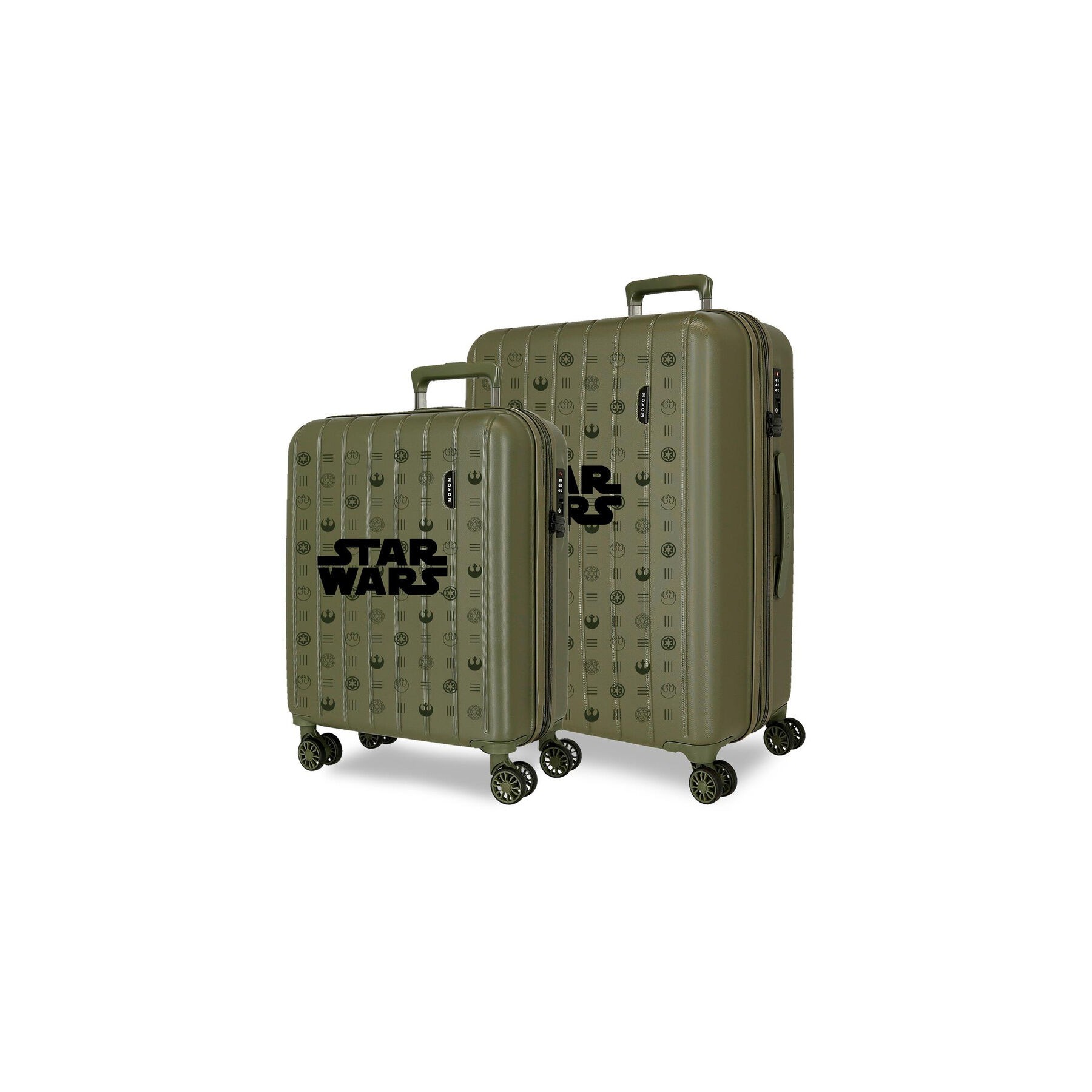 Set 2 maletas trolley ABS Green Star Wars 55/65cm