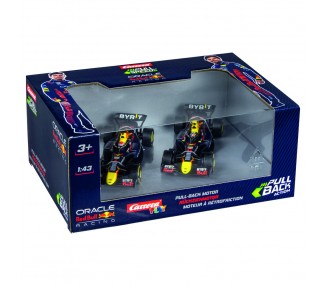 Blister 2 coches F1 Red Bull Double Action pull back