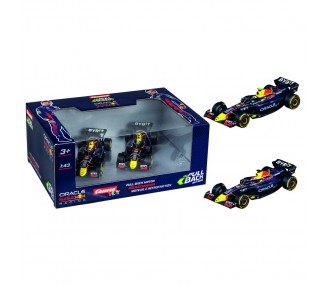 Blister 2 coches F1 Red Bull Double Action pull back