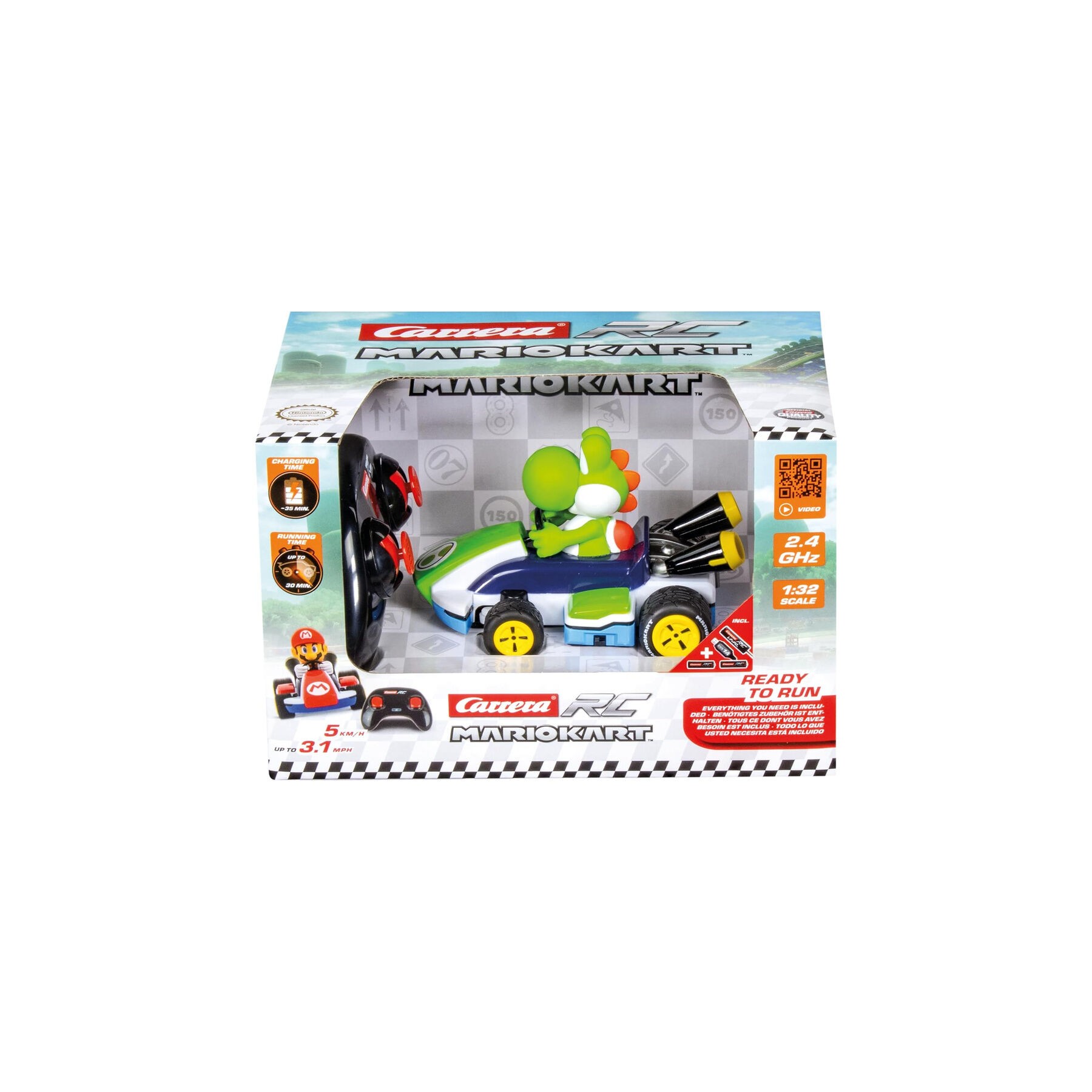 Coche radio control Yoshi Mario Kart