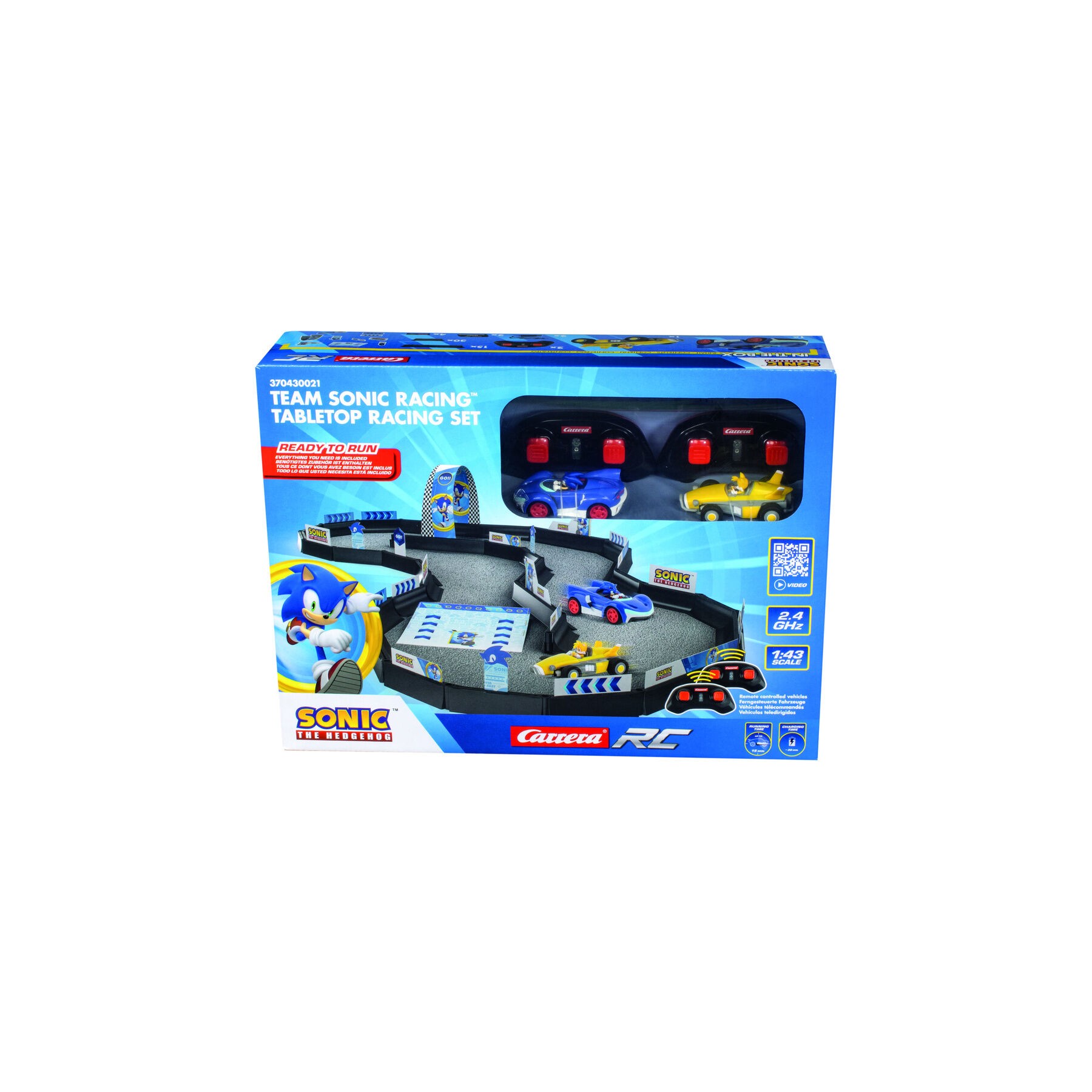 Set Mini radio control Sonic & Tail + pista Sonic the Hedgehog