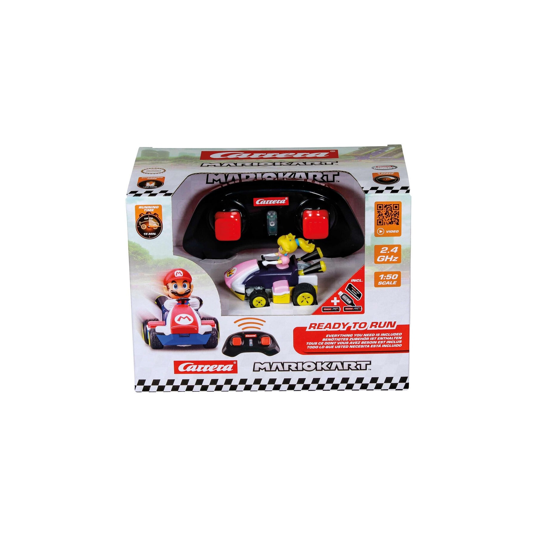 Coche radio control Peach Mario Kart