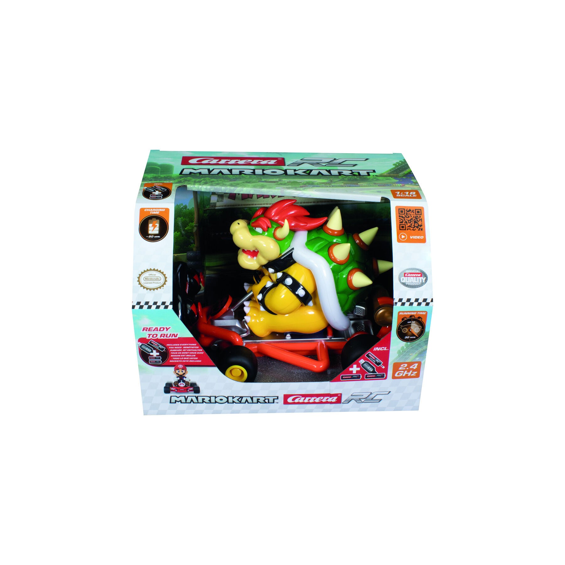 Coche radio control Bowser Mario Kart