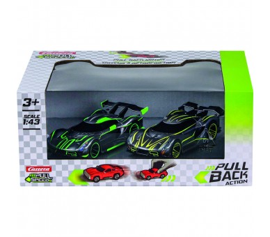 Blister 2 coches Hypercars Twinpack pull back