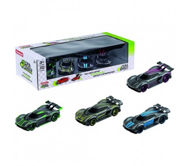 Blister 4 coches Hypercars pull back