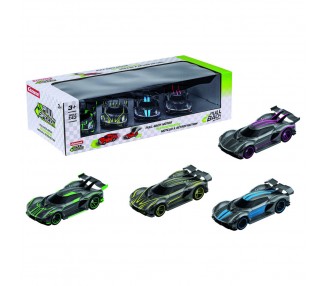 Blister 4 coches Hypercars pull back