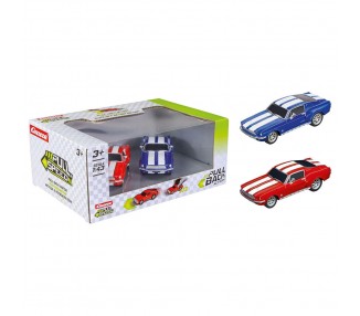 Blister 2 coches Ford Mustang 67 Twinpack pull back