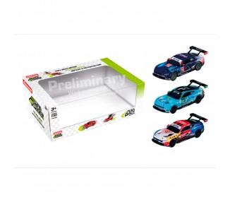 Blister 3 coches Ford Mustang GT3 pull back