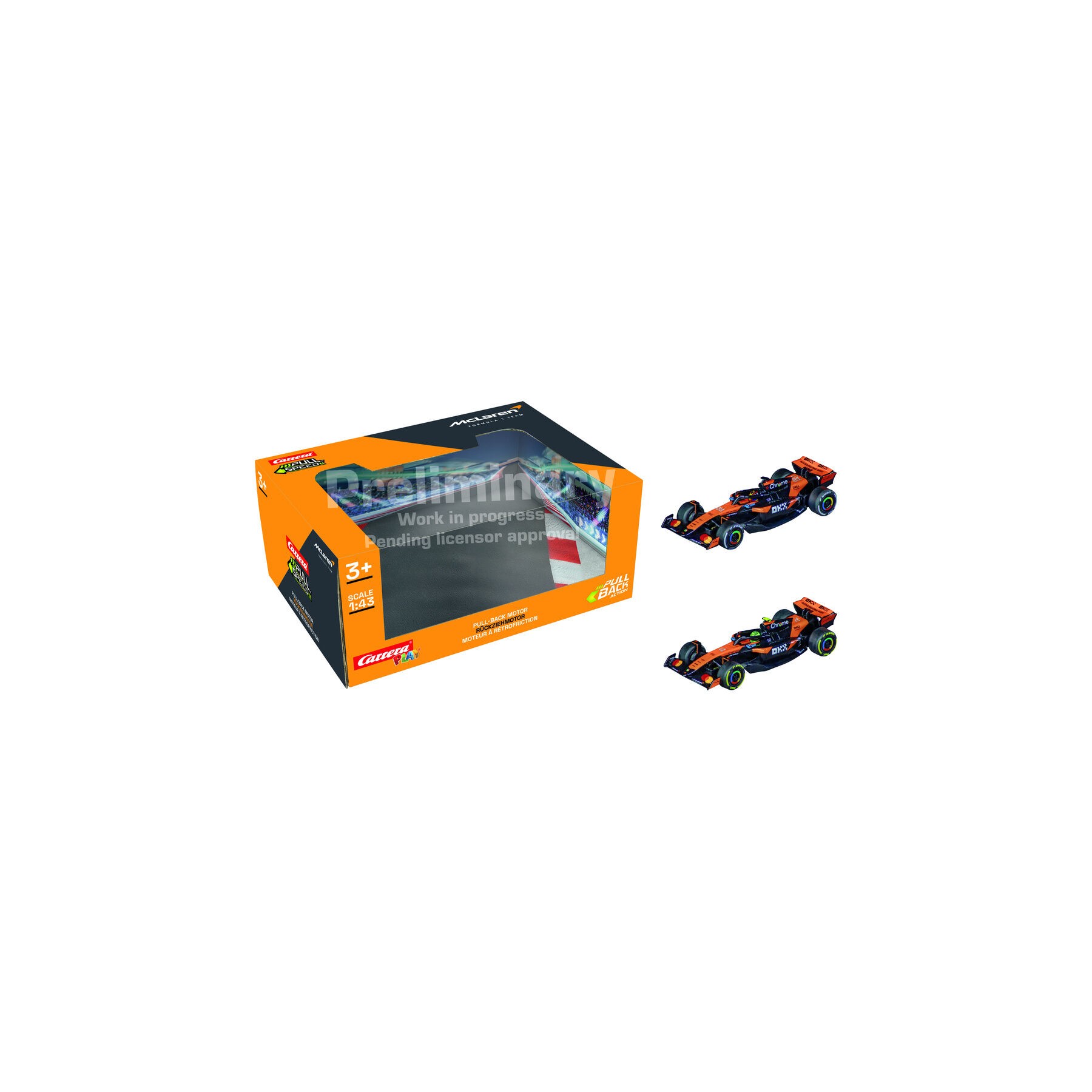 Blister 2 coches F1 McLaren Team Twinpack pull back