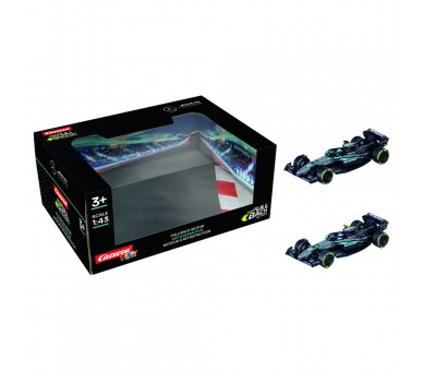 Blister 2 coches F1 Mercedes AMG Petronas Twinpack pull back