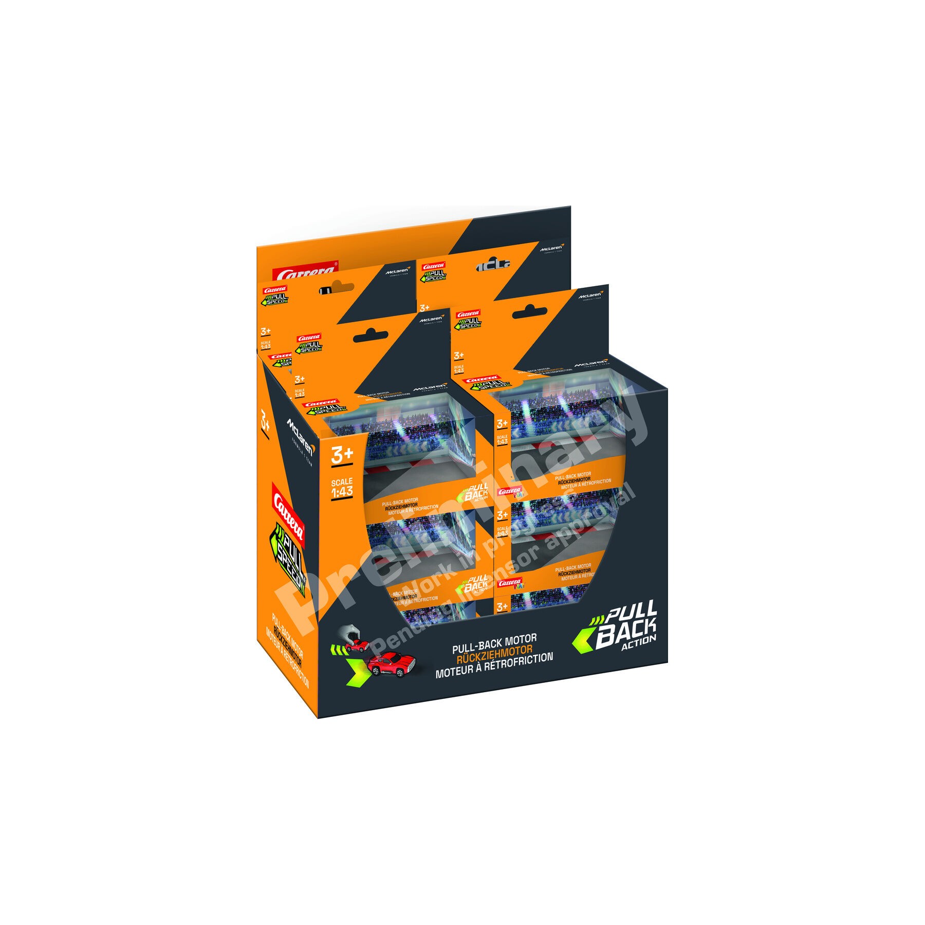 Coche F1 McLaren Norris pull back