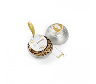 Colgante Hufflepuff + Bola De Navidad Harry Potter