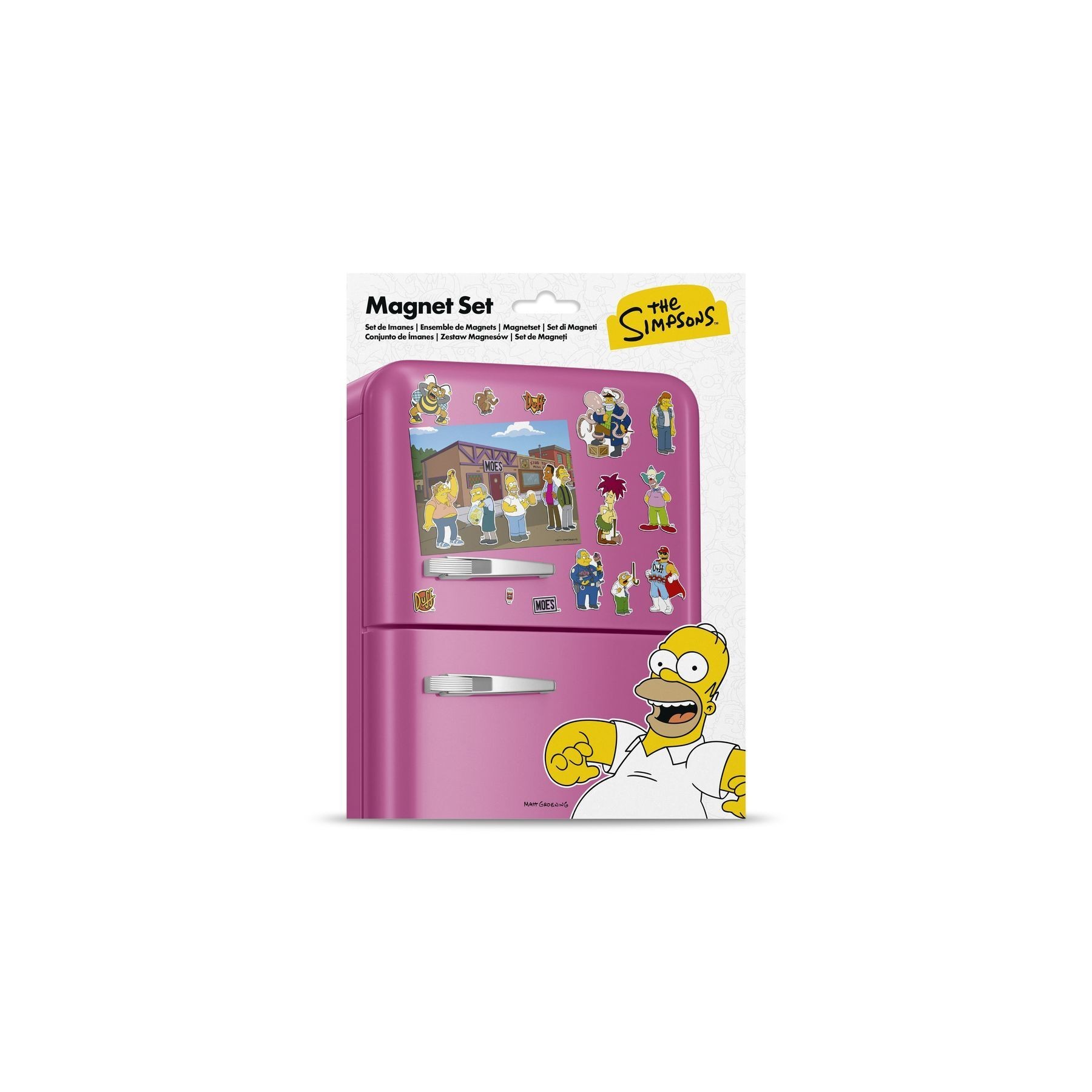 Set Imanes Troquelados Taberna Moe Los Simpsons