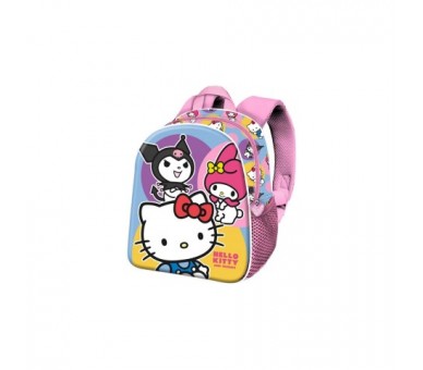 Mochila 3D Happy Hello Kitty And Friends 30Cm