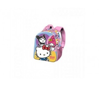 Mochila 3D Happy Hello Kitty And Friends 30Cm