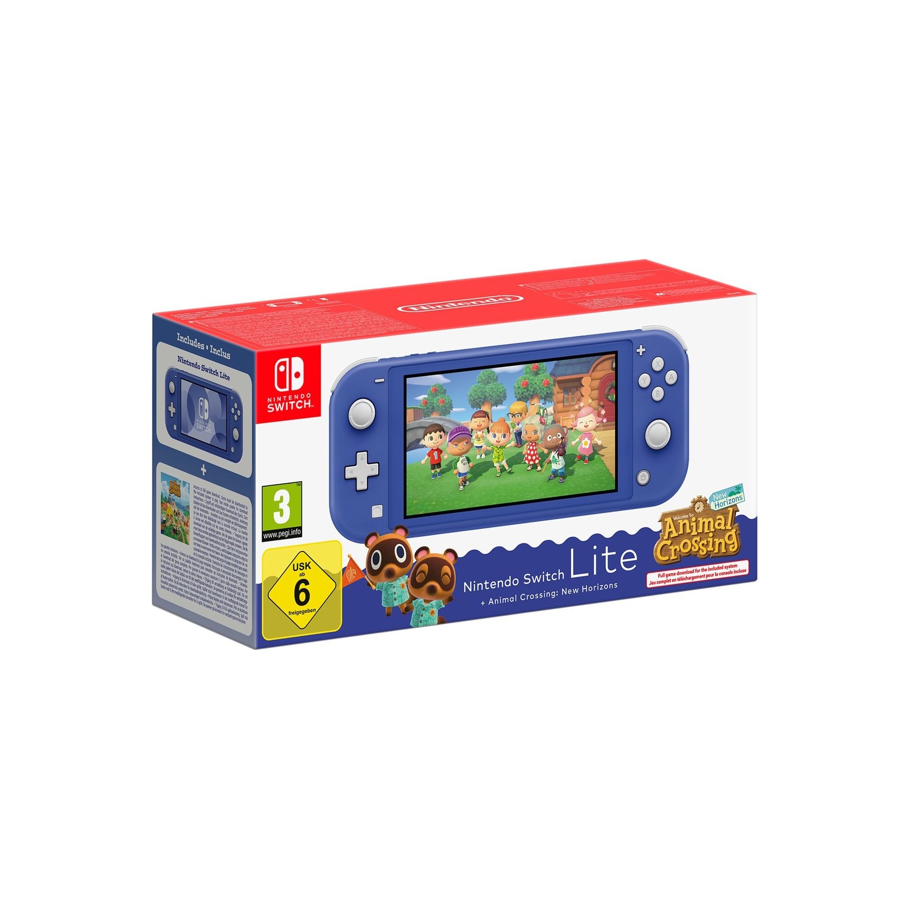 Consola Nintendo Switch Lite Blue+Animal Crossing: New Horiz