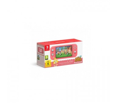 Consola Nintendo Switch Lite Coral+Animal Crossing: New Hori