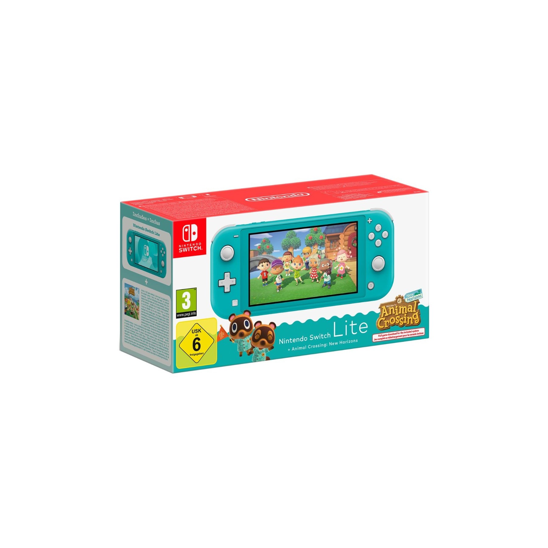 Consola Nintendo Switch Lite Turquesa+Animal Crossing: New H
