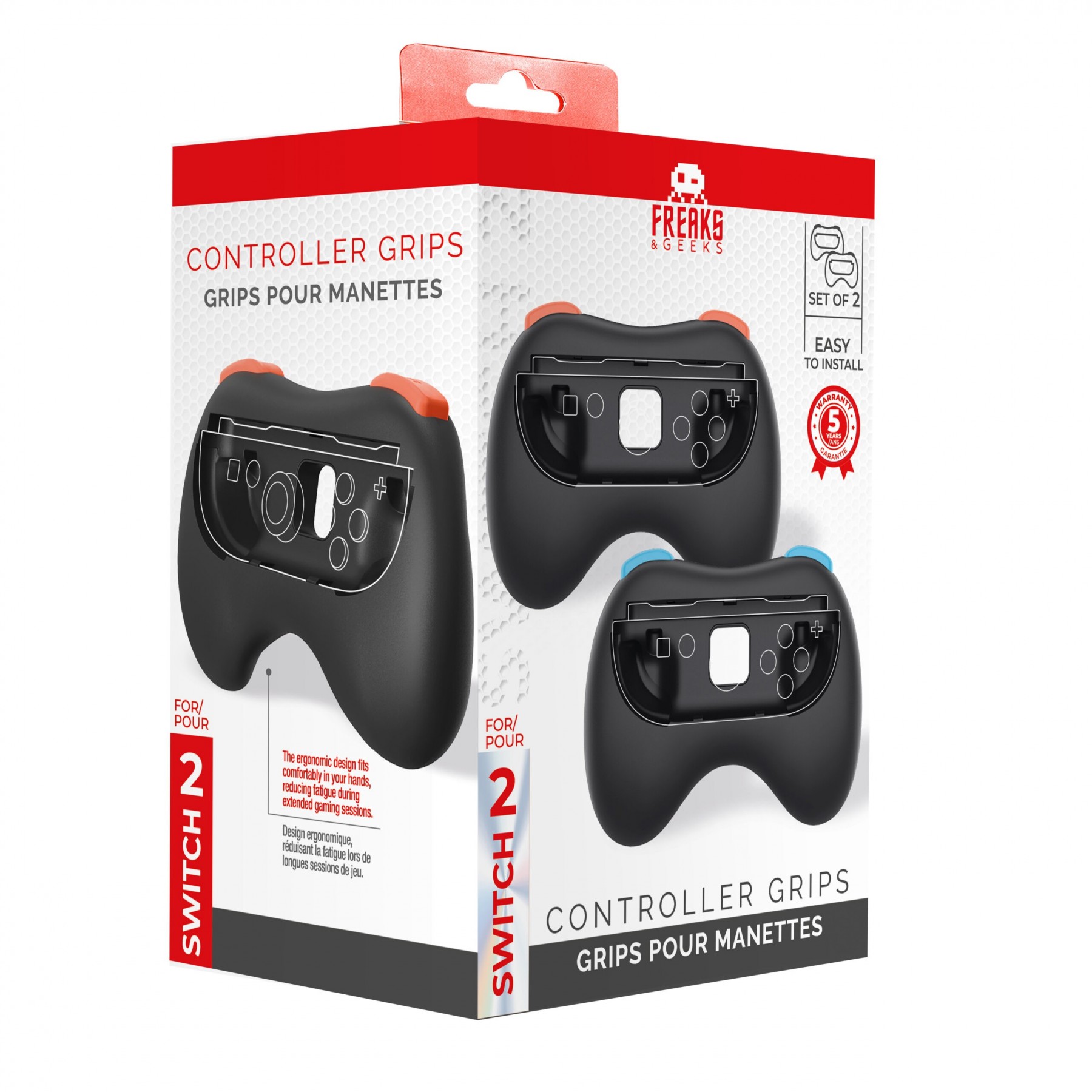 Controller Grips para Mandos Joy-Con Freaks & Geeks Switch2
