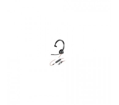 Auricular Poly Blackwire 3315 Para Microsoft Teams + Adaptad