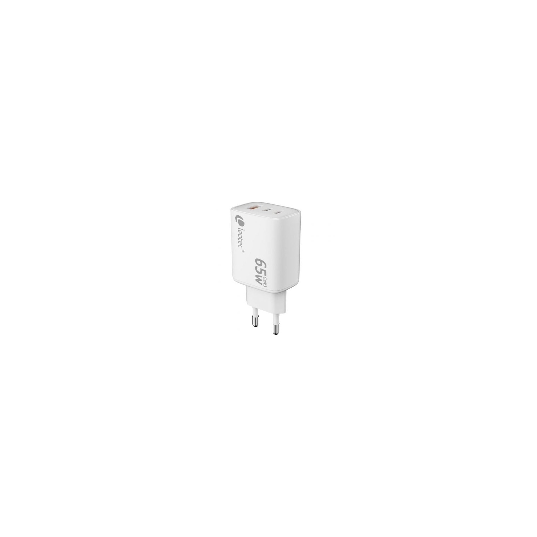 Cargador De Pared Gan Leotec Lecsph65W3W2/ 2Xusb Tipo-C/ 1Xu