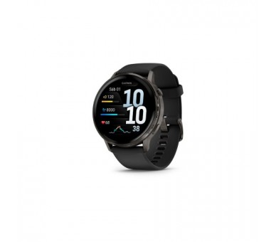 Garmin Venu® 4 Gris Con Correa De Silicona Negra / Smartwatc
