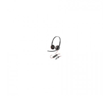 Auriculares Poly Blackwire 3220 + Adaptador Usb-C/A/ Con Mic