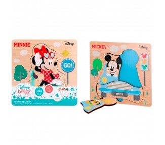 Puzzle surtido madera Mickey Minnie Disney