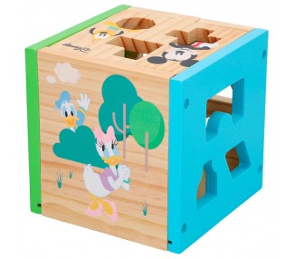 Cubo formas madera Mickey Minnie Disney