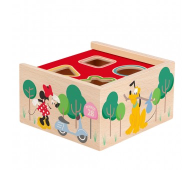 Cubo formas madera Mickey Minnie Disney