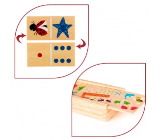 Domino Animales madera 29pzs