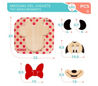 Puzzle madera Minnie Disney