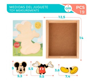 Puzzle madera Mickey Disney