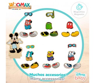 Juego magnetico madera vestidos Minnie Disney